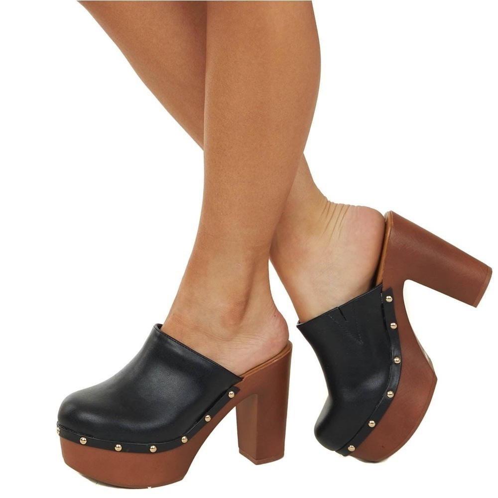 BAMBOO PLATFORM HEEL CLOG
